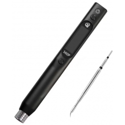 Zestaw 8w1 lutownica S60P 60W + zasilacz + adapter + stojak + kable + etui + cyna Sequre