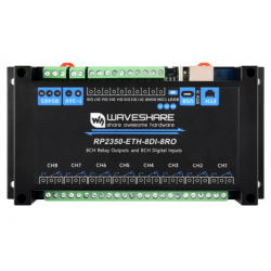 Moduł przemysłowy RP2350 z 8 przekaźnikami 8-DI, 8-RO i Ethernetem Waveshare