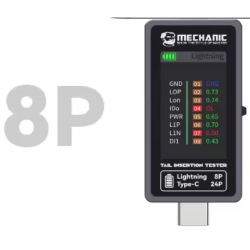 T824 automatyczny tester napięcia portu USB-C oraz lighting iPhone Mechanic