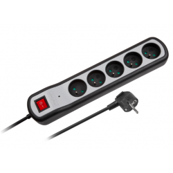 Listwa zasilająca 5 gniazd 5m Rebel