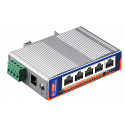 USR-ISF1005P 5-portowy przemysłowy switch PoE 100Mbps PUSR