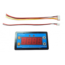 Cyfrowy tachometr i licznik 2w1 30-80000 RPM z alarmem i czujnikiem Halla