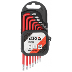 YT-0562 zestaw kluczy imbusowych powlekanych Torx 7cz. YATO