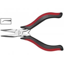 Szczypce wydłużone wygięte mini 115 mm YT-2084