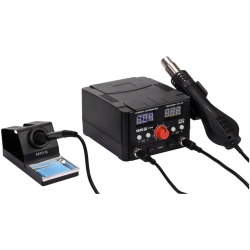 Stacja lutownicza 2w1 YT-82458 2x LCD 75W/750W groty 900M