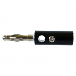 Wtyk banan 4mm czarny