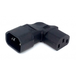 Kątowy adapter zasilania IEC 320 C14 do C13