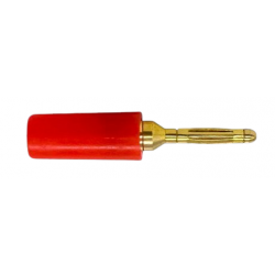 Wtyk banan 2mm/G EFP24 czerwony Talvico