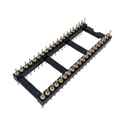 Podstawka precyzyjna DIL 40-pin 2.54mm złocona