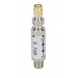 Konwerter impedancji 50 - 75 Ohm 0-3 GHz SMA męskie do żeńskie