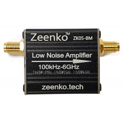 ZK05-BM Moduł wzmacniacza niskoszumowego RF z baterią 100 kHz - 6 GHz Zeenko