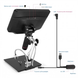 Mikroskop cyfrowy AD409 Andonstar LCD HDMI USB WiFi