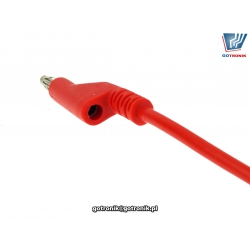 P-046 Przewód banan - banan 0,35mm2 długość 200cm czerwony