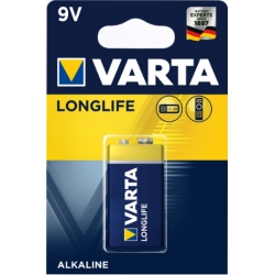 Bateria alkaliczna VARTA 9V LONGLIFE; 1szt. / blister