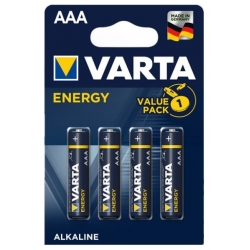 Bateria alkaliczna VARTA LR03 AAA 1,5V  ENERGY; blister; 4 szt.