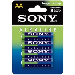 Bateria alkaliczna SONY LR06 AA 1,5V  Blue Alkaline; blister; 4 szt.