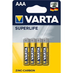 Bateria alkaliczna VARTA LR03 AAA 1,5V  SUPERLIFE; blister; 4 szt.