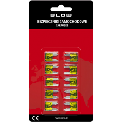 Bezpieczniki samochodowe MINI 20A 10szt.