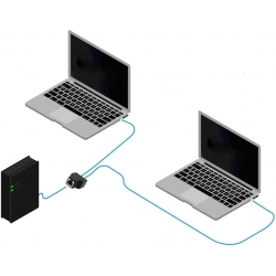 rozdzielacz sieciowy RJ45 adapter przejściówka splitter BTE-1004