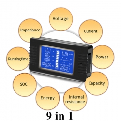 wielofunkcyjny miernik PZEM-015 panelowy z cyfrowym wyświetlaczem LCD BTE-1010