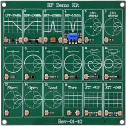 zestaw demonstracyjny RF- moduł testowy NanoVNA RF -moduł wektorowego analizatora sieci - moduł filtra tłumika BTE-1033