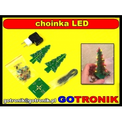 Choinka 3D LED - efekt świetlny