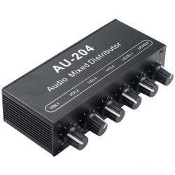 mikser audio stereo 2 wejścia 4 wyjścia BTE-299