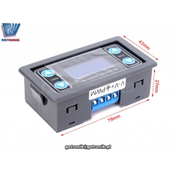 Sterownik PWM 3,3V-30V 1Hz-150kHz + UART