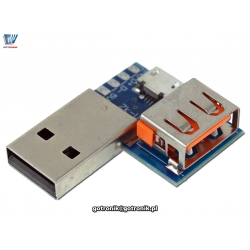 Adapter gniazdo-wtyk USB A , micro USB