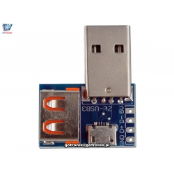 Adapter gniazdo-wtyk USB A , micro USB