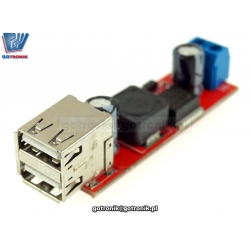 Przetwornica napięcia - ładowarka 2 x USB 5V