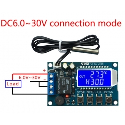 moduł cyfrowy termostat - sterownik z przekaźnikiem sterowany temperaturą XY-T01 BTE-708