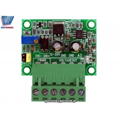Konwerter PWM 0-100% na napięcie 0-10V / 0-5V