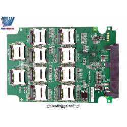 Adapter 10x microSD na SATA SDD Raid