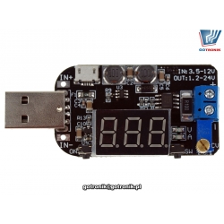 Przetwornica napięcia z USB na 0-30V 15W regulowana BTE-850