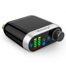 wzmacniacz audio akustyczny 2x50W Bluetooth USB aux in jack wskaźnik wysterowania VU BTE-857