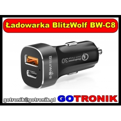 Ładowarka samochodowa BlitzWolf BW-C8 Quick Charge 3.0