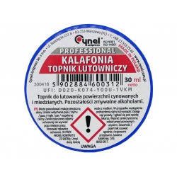 Kalafonia topnik lutowniczy 30ml Cynel ułatwiający proces lutowania