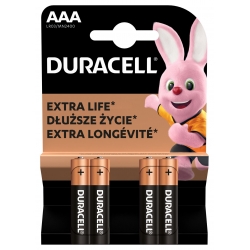 4 x Bateria alkaiczna DURACELL BASIC DURALOCK D&B LR03 AAA