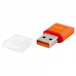 Czytnik kart MICRO SD USB pomarańczowy