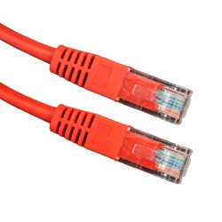 Kabel UTP CAT 5E PATCHCORD 3m czerwony