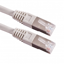 Kabel FTP CAT 6 PATCHCORD 25cm szary