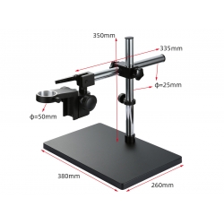 Platforma do mikroskopu z 2 masztami i uchwytem na okular 26 x 38cm