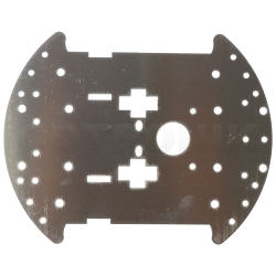 round chassis aluminiowe podwozie 2WD 2 kołowe do budowy robota platforma ELEK-189