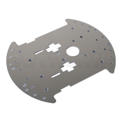 round chassis aluminiowe podwozie 2WD 2 kołowe do budowy robota platforma ELEK-189