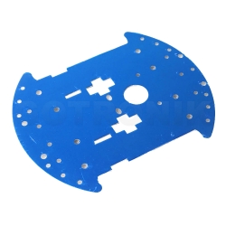 round chassis aluminiowe podwozie 2WD 2 kołowe do budowy robota platforma ELEK-189