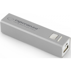 Power Bank 2400mAh srebrny
