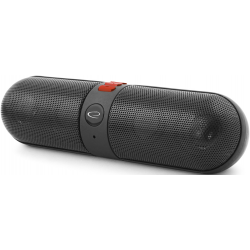 Głośnik Bluetooth FM PIANO czarno-czerwony