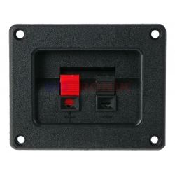 Gniazdo głośnikowe 2 pin prostokątne 80mm x 65mm GNI0239