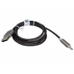 Kabel do ładowania micro-USB + data stalowy GOT-058